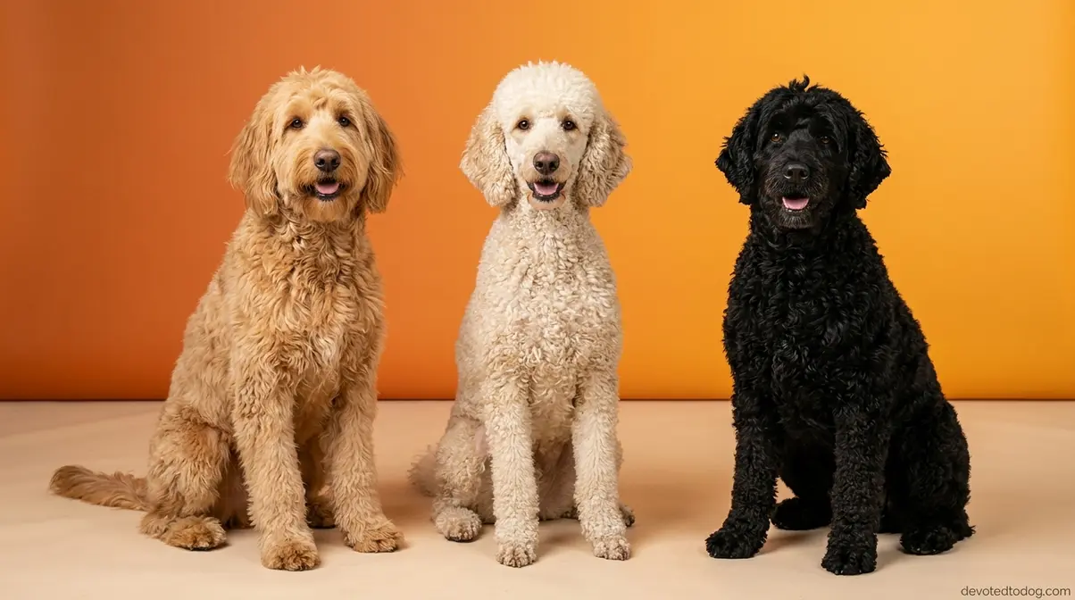 Goldendoodle, Standard Poodle, and Portuguese Water Dog as low-shedding alternatives to Golden Retrievers